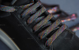 Шнурок із люрексом Ш 69-7 (8 мм, плоский)