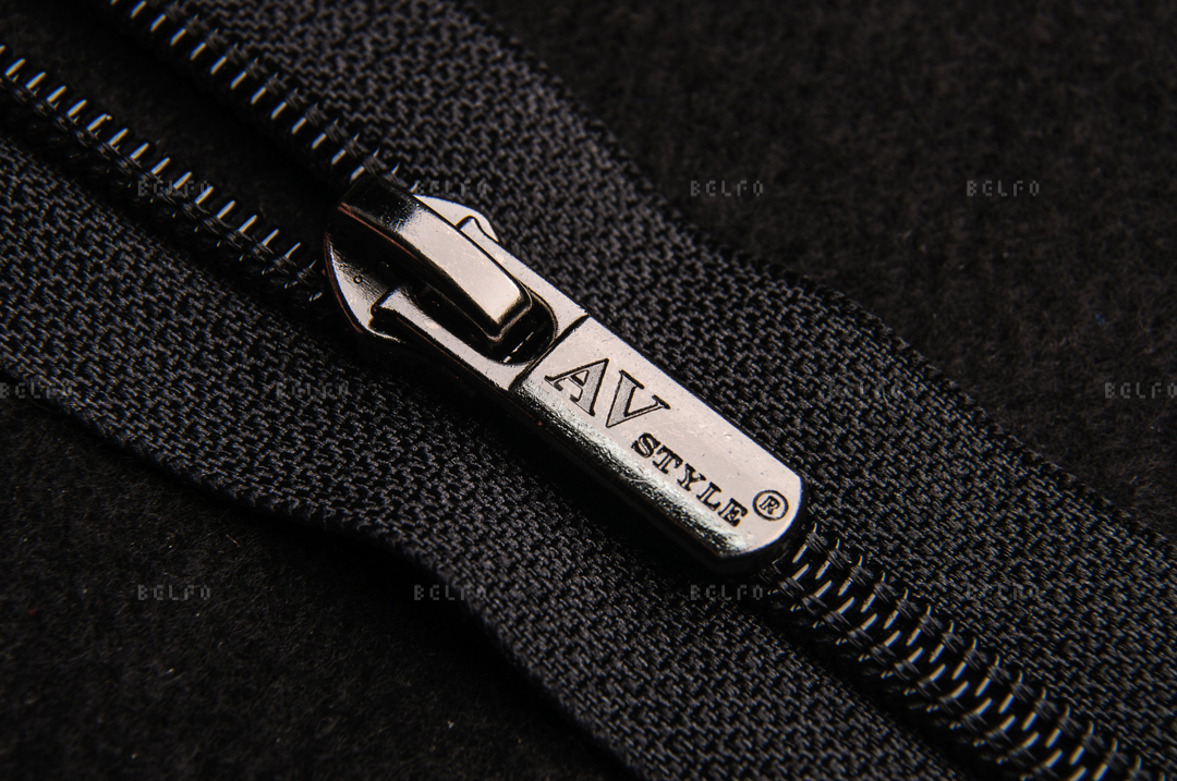 Витая застежка-молния тип 7 для обуви с логотипом на замке AVstyle BN