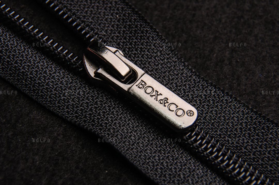 Витая застежка-молния тип 7 для обуви с логотипом на замке Box&Co BN